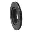 R1 18-20 Land Rover Range Rover Sport Rear Left Drilled & Slotted Black Brake Rotor