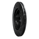 R1 15-23 Mercedes-Benz E300 Rear Left Drilled & Slotted Black Brake Rotor