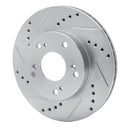 R1 12-15 Honda Civic Front Drill & Slot Silver Rotors