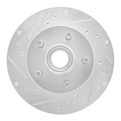 R1 95-97 Ford Ranger (USA/Canada) Front Left Drilled & Slotted Silver Brake Rotor