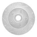 R1 95-97 Ford Ranger (USA/Canada) Front Left Drilled & Slotted Silver Brake Rotor