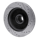 R1 80-85 Ford E-250 Econoline Front Left Drilled & Slotted Silver Brake Rotor
