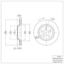 DFC 88-96 Chevrolet Corvette Right Front GeoSPEC Coated Rotor