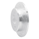 R1 91-95 Ford Crown Victoria Rear Drilled & Slotted Silver Brake Rotor Set