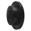R1 99-20 Chevrolet Silverado 2500 Rear Left Drilled & Slotted Black Brake Rotor
