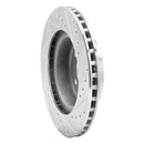 R1 87-90 Dodge DAKOTA 4WD Front Right Drilled & Slotted Silver Brake Rotor