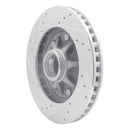 R1 97-02 Ford F-150 RWD Front Right Drilled & Slotted Silver Brake Rotor