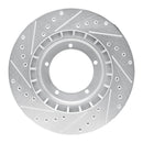R1 86-86 Porsche 944 Turbo Front Right Drilled & Slotted Silver Brake Rotor