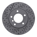 R1 91-06 BMW 328I Front Right Drilled & Slotted Geo-Carbon Rotor
