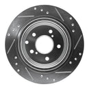 R1 1989-96 Nissan 300ZX Rear Drill & Slot Silver Rotors