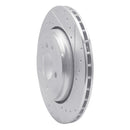R1 01-06 BMW 330I Rear Right Drilled & Slotted Silver Brake Rotor