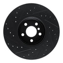R1 18-25 BMW 430i Front & Rear Drilled & Slotted Black Brake Rotor Set
