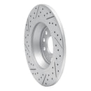 R1 16-25 Audi Q3 Rear Right Drilled & Slotted Geo-Carbon Rotor
