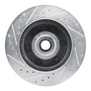 R1 94-02 Chevrolet Express 2500 Front Right Drilled & Slotted Silver Brake Rotor