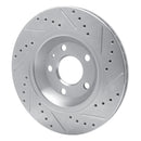 R1 04-09 Audi S4 Front & Rear Drilled & Slotted Silver Brake Rotor Set