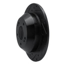 R1 10-21 Hyundai Santa Fe Rear Left Drilled & Slotted Black Brake Rotor
