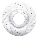 R1 86-06 Chevrolet Luv Pickup (Mexico) Front Right Drilled & Slotted Silver Brake Rotor