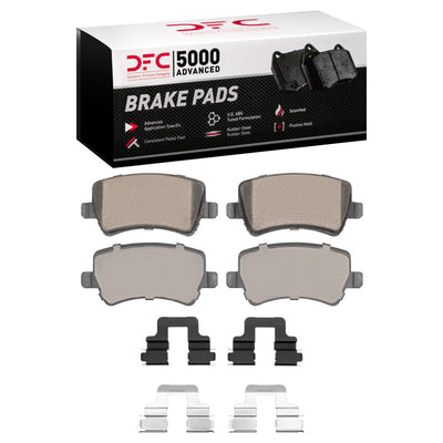 DFC 07-18 Volvo V60 Cross Country Rear 5000 Advanced Ceramic Brake Pads & Hardware Kit
