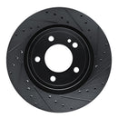 R1 19-25 Mercedes-Benz G500 Front & Rear Drilled & Slotted Black Brake Rotor Set