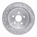 R1 00-10 Pontiac Vibe Front & Rear Drilled & Slotted Silver Brake Rotor Set