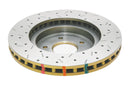 DBA 8/98+ Nissan Skyline R34 GTT Front Cross Drilled Slotted 4000 Series Rotor