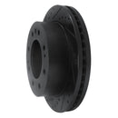 R1 11-25 Chevrolet Suburban 3500 HD Front Left Drilled & Slotted Black Brake Rotor
