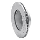 R1 76-93 Volvo 242 Front Right Drilled & Slotted Silver Brake Rotor