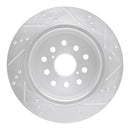 R1 01-06 Lexus LS430 Front & Rear Drilled & Slotted Silver Brake Rotor Set