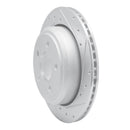 R1 10-11 Ford Ranger (USA/Canada) Rear Right Drilled & Slotted Silver Brake Rotor