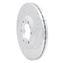 R1 92-02 Acura SLX Front Right Drilled & Slotted Silver Brake Rotor