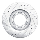 R1 86-06 Chevrolet Luv Pickup (Mexico) Front Right Drilled & Slotted Silver Brake Rotor