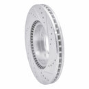 R1 02-06 Hyundai SONATA Front Left Drilled & Slotted Silver Brake Rotor