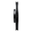 R1 20-25 Ford Police Interceptor Utility Front Left Drilled & Slotted Black Brake Rotor