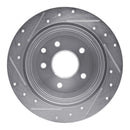 R1 13-24 Nissan Altima Front & Rear Drilled & Slotted Silver Brake Rotor Set
