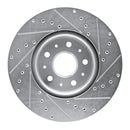R1 16-25 Cadillac CT5 Front Drilled & Slotted Silver Brake Rotor Set