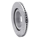 R1 19-24 Subaru Forester Front Right Drilled & Slotted Silver Brake Rotor