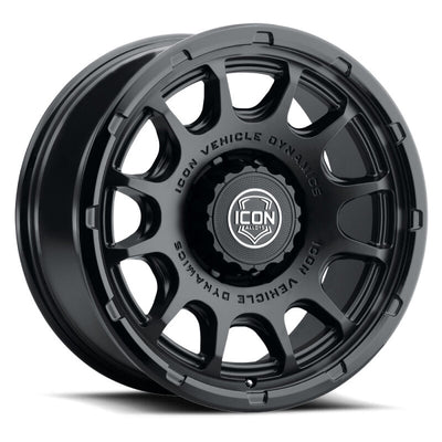 ICON Alloys Rancho 20x9 / 8x170 / 6mm / 5.25in BS DBL Black Wheel