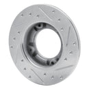 R1 76-81 Honda Accord Hatchback Front Left Drilled & Slotted Silver Brake Rotor