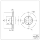 DFC 03-11 Cadillac BLS (Mexico) Front GeoSPEC Coated Rotor