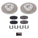 Power Stop 17-19 Kia Soul Front and Rear Semi-Coated Rotor Kit