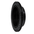 R1 05-25 Nissan Frontier Rear Right Drilled & Slotted Black Brake Rotor