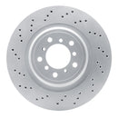 DFC 08-13 BMW 1 Series M Left Front Drilled GeoSPEC Coated Rotor