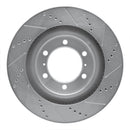 R1 10-24 Toyota 4Runner Front Drill & Slot Silver Rotors