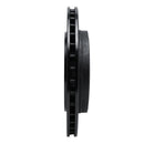 R1 89-95 Chrysler LeBaron Rear Right Drilled & Slotted Black Brake Rotor