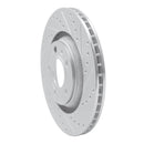 R1 04-09 Audi S4 Front & Rear Drilled & Slotted Silver Brake Rotor Set