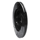 R1 15-23 Mercedes-Benz C350E Rear Right Drilled & Slotted Black Brake Rotor