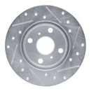 R1 84-88 Chevrolet Nova Front Left Drilled & Slotted Silver Brake Rotor
