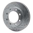 R1 77-93 Chevrolet V3500 Front Drilled & Slotted Silver Brake Rotor Set