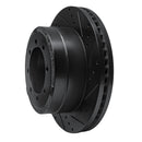 R1 11-22 Ford F-350 Super Duty 2WD Rear Right Drilled & Slotted Black Brake Rotor