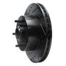 R1 67-74 Buick Gran Sport Front Left Drilled & Slotted Black Brake Rotor